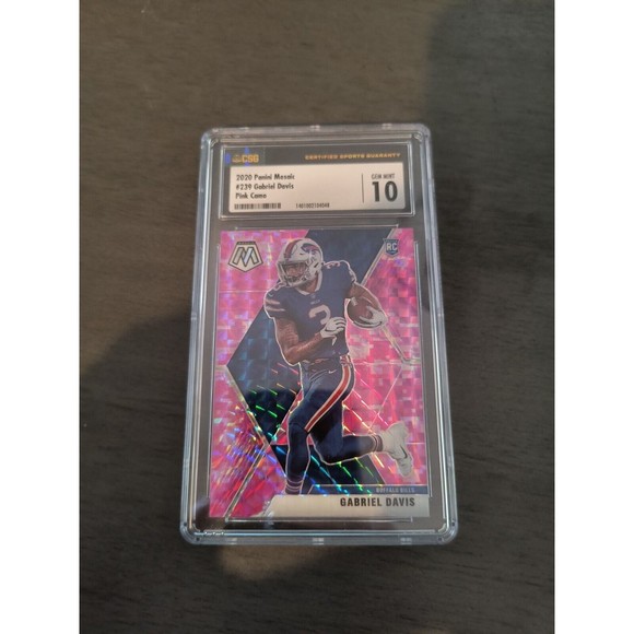 Gabriel Davis Pink Camo 2020 Panini Prizm ROOKIE BILLS - Picture 1 of 2